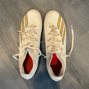 White Adidas Cleats